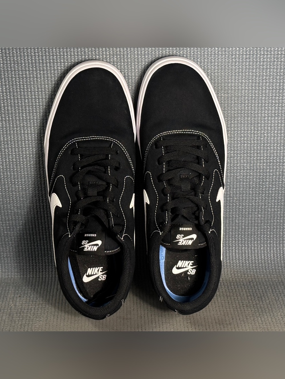 Nike SB Charge Low Black Canvas Skate Sneakers Men’s Size 12 - Picture 5 of 9